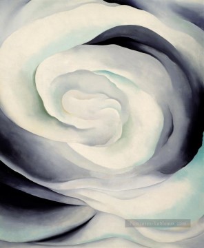  action - abstraction blanc rose Georgia Okeeffe modernisme américain Precisionism